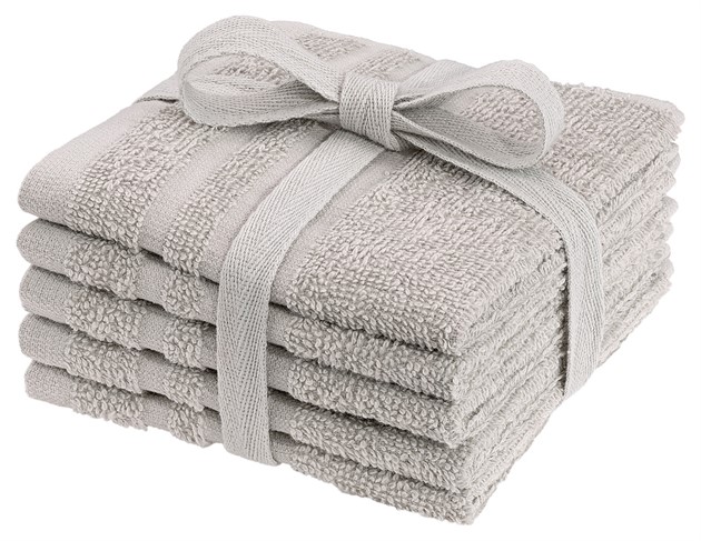 Tvättlapp frotté 25x25 cm färg Sand 5st/fp