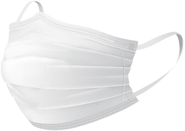 Munskydd Evercare typ IIR öronband vit 50st/fp