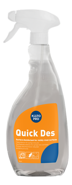 Ytdesinfektion Kiilto Pro Quick Des spray 750 ml OBS! kort datum aug