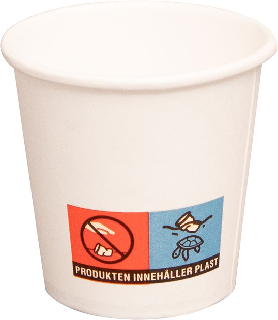 Kaffebägare vit 10 cl 50st/fp