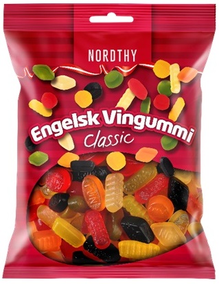 NORDTHY ENGELSK VINGUMMI Classic 170 gram