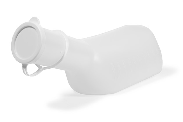 Urinflaska med lock 1000 ml passar hållare 623101