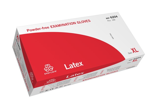 Handskar Latex puderfri Vit XL Loyal AQL 1,5 90st/fp