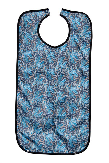 Haklapp blå Paisley  45x85 cm