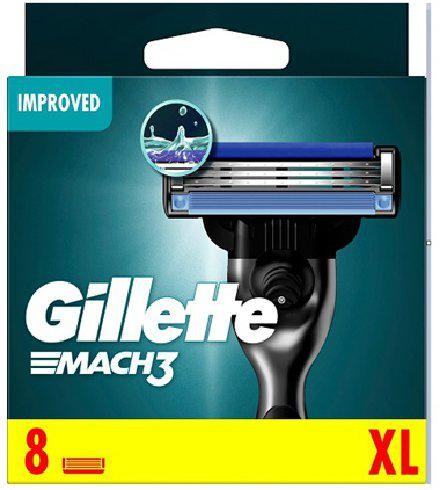 Rakblad Gilette Mach3 8st/fp