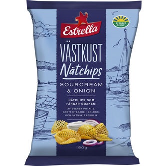 Snacks Chips Estrella Sourcream&Onion 160gram
