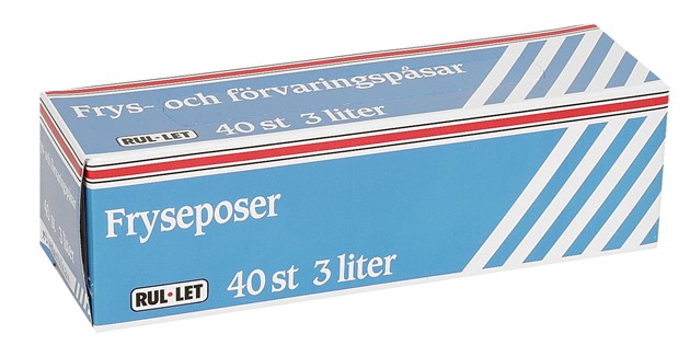 Plast/fryspåse 3l 40st/fp