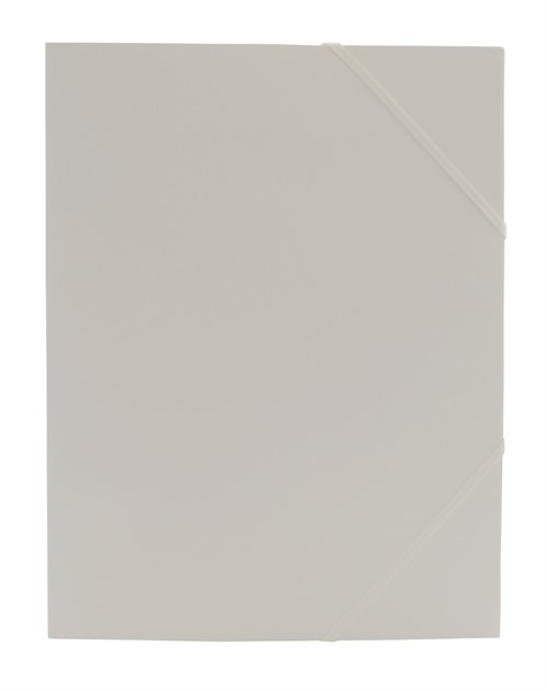 Gummisnoddmapp A4 vit i papp 3-klaffar Docusmart