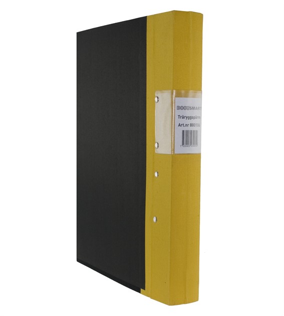 Pärm A4 gul 40mm trärygg