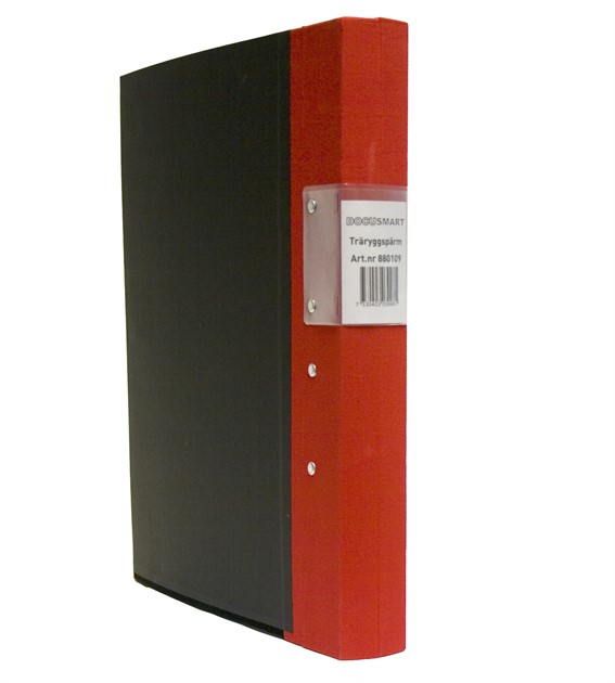 Pärm A4 röd 40mm trärygg
