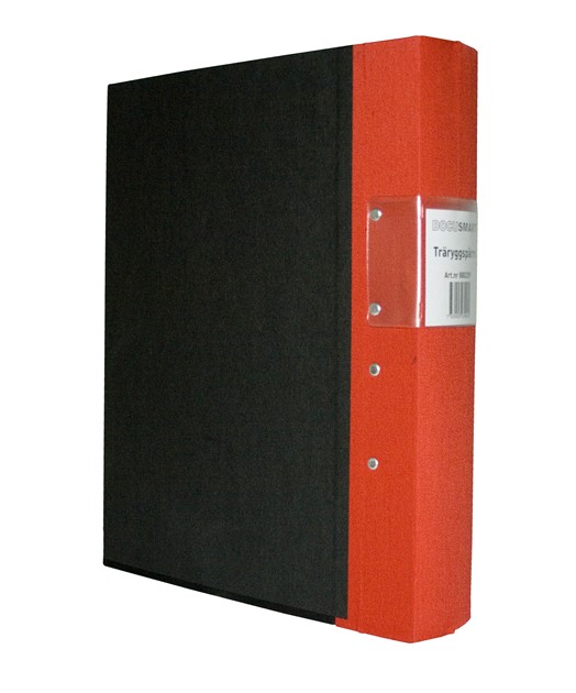 Pärm A4 röd 60mm trärygg