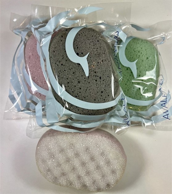 Badsvamp med skrubb sorterade färger 1-pack