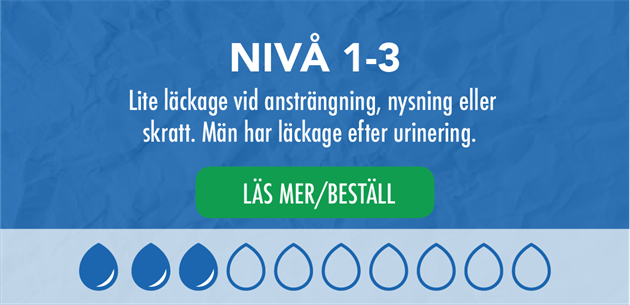 Inkontinensskydd Dana nivå 1-3