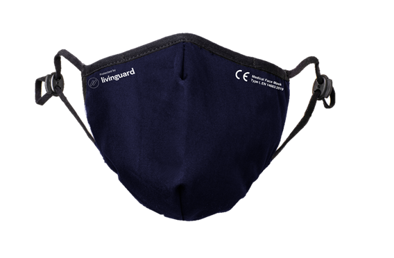 Munskydd Livinguard Pro Mask stl S blå