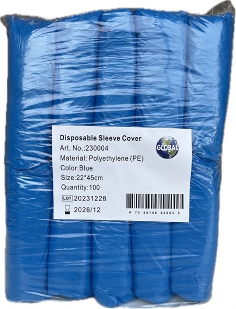 Skoskydd plast 14x43cm blå 100st/fp