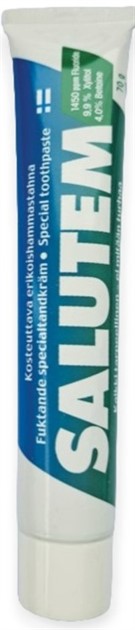 SALUTEM FLUOR Fuktande specialtandkräm 70g